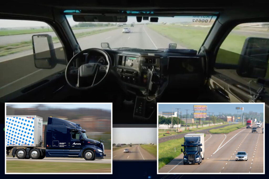 Aurora's 18 wheels have already registered 1,200 miles on Texas motorways