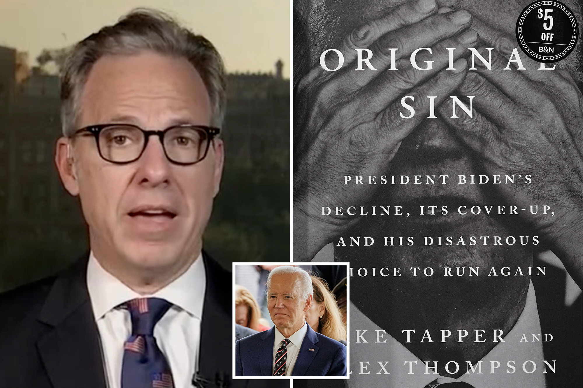Jake Tapper started to C-span while connecting the book to Biden's Decline: "I really don't like"