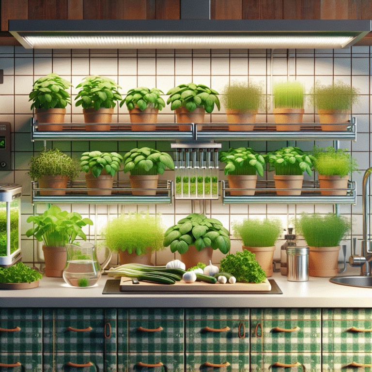 compact hydroponic setup for kitchens