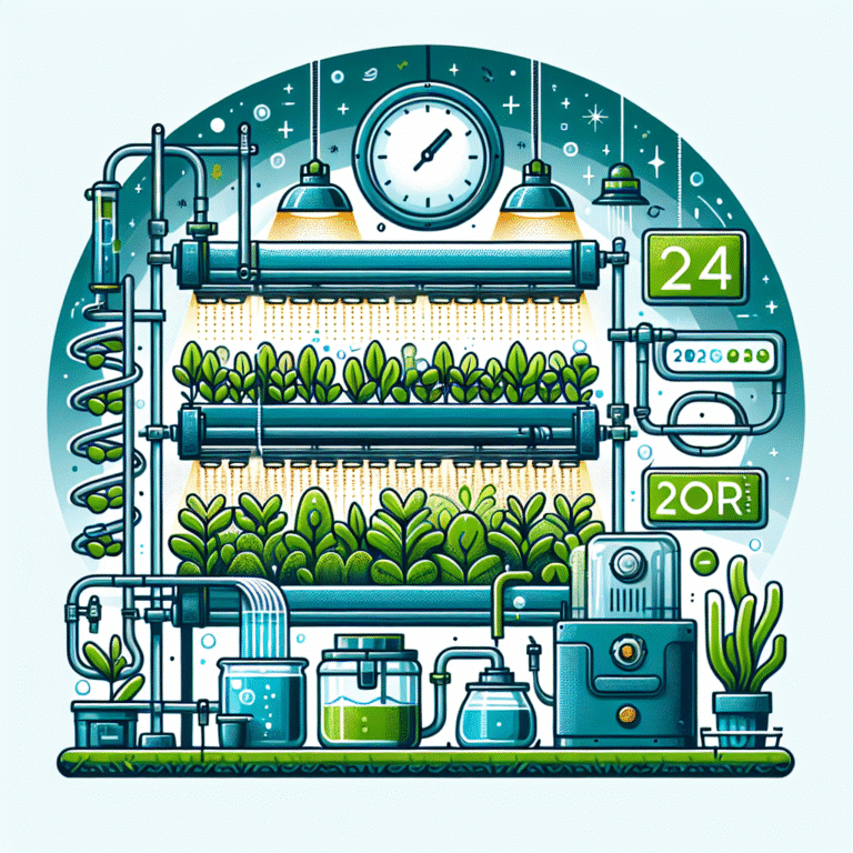 hydroponic setup for year-round gardening