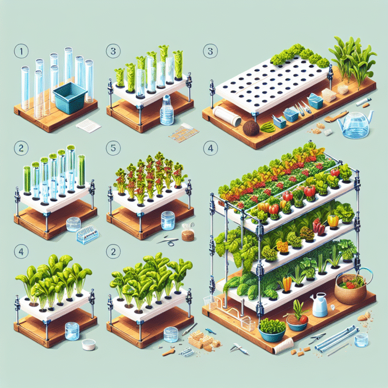 Step-by-step guide to DIY hydroponic vegetable gardens