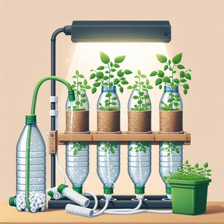 Building a DIY hydroponic system with recycled materials