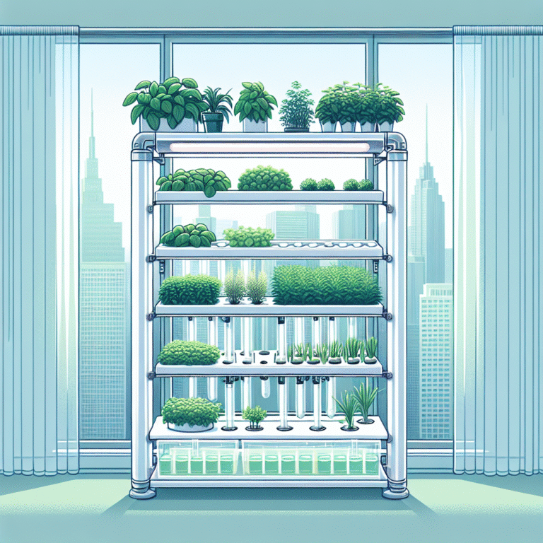 hydroponic setup for urban homes