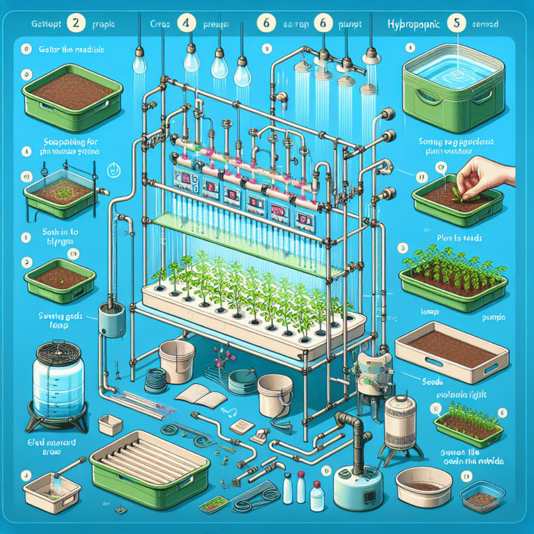 step-by-step home hydroponic setup