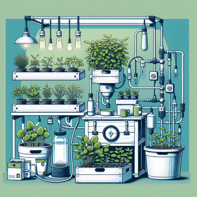 DIY hydroponic setup for small spaces