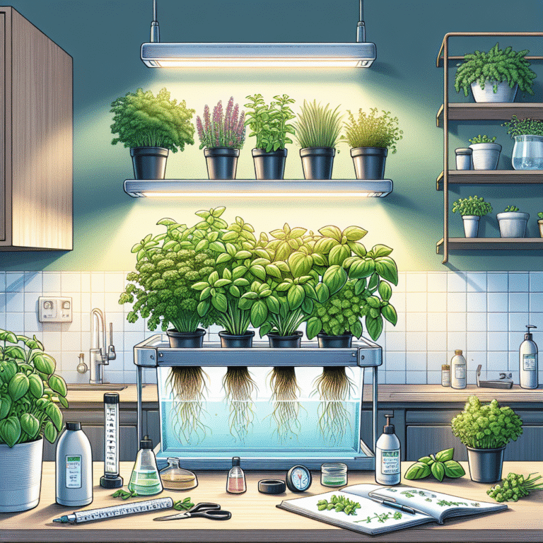 how to care for hydroponic herbs at home