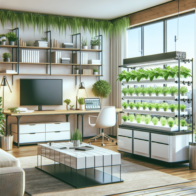 setting up a hydroponic garden in your living room
