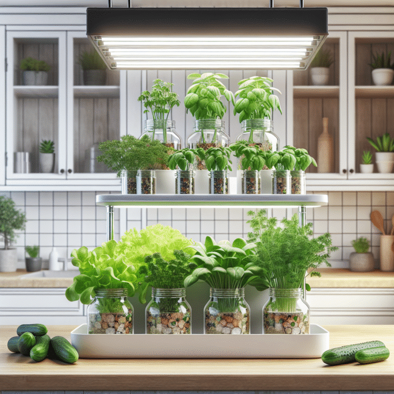 home hydroponic setup for vegetables