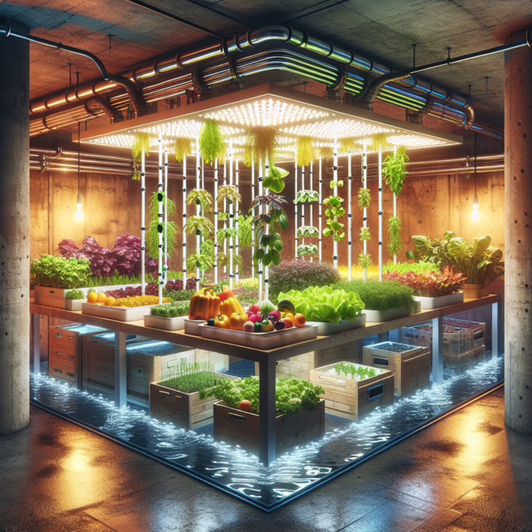 how to create a hydroponic system in your basement